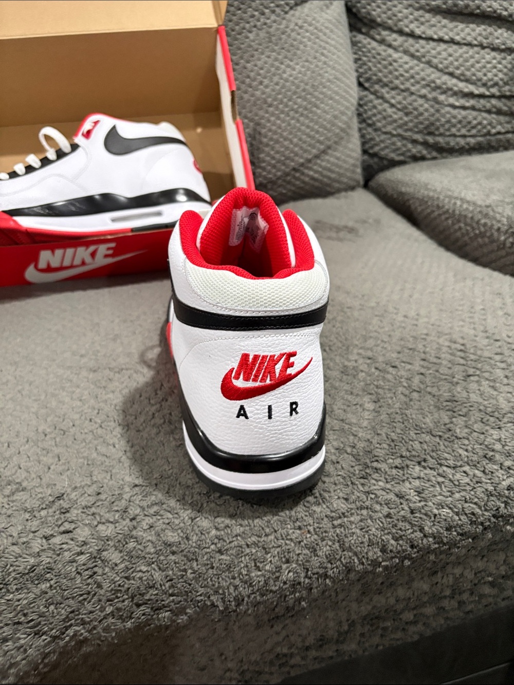 Nike Red Shoe Box with White Swoosh - Picture 5 of 12